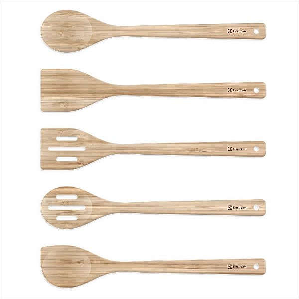 Conjunto Jogo de Utensilios de Bambu 6 Peças Electrolux Original - A26191301 / 41049177