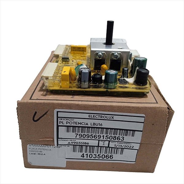 Placa Potência Para Lavadora LBU16 Electrolux Original A99035186