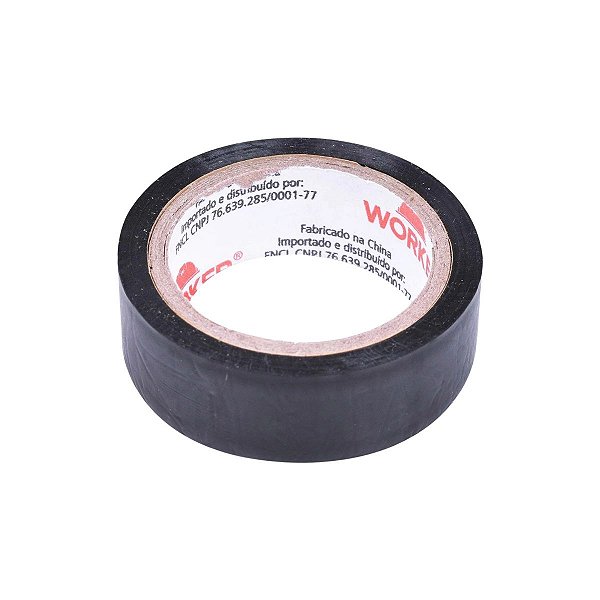 Fita Isolante Preta Anti Chamas Worker com 10M - 096903