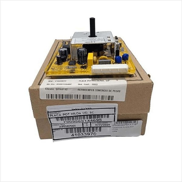 Conjunto Placa Potência e Alojamento Para Depurador DE80T DE60T Electrolux Original 60704605 A09500001