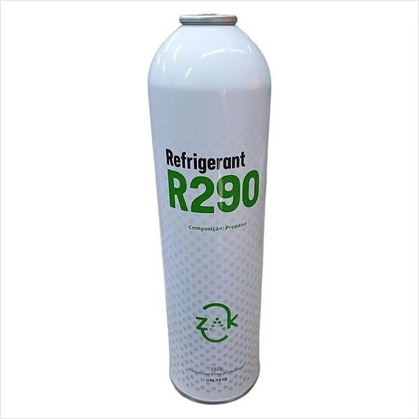 Gás R290 Propano 380G para Compressores de Refrigeradores ZAK R-290A