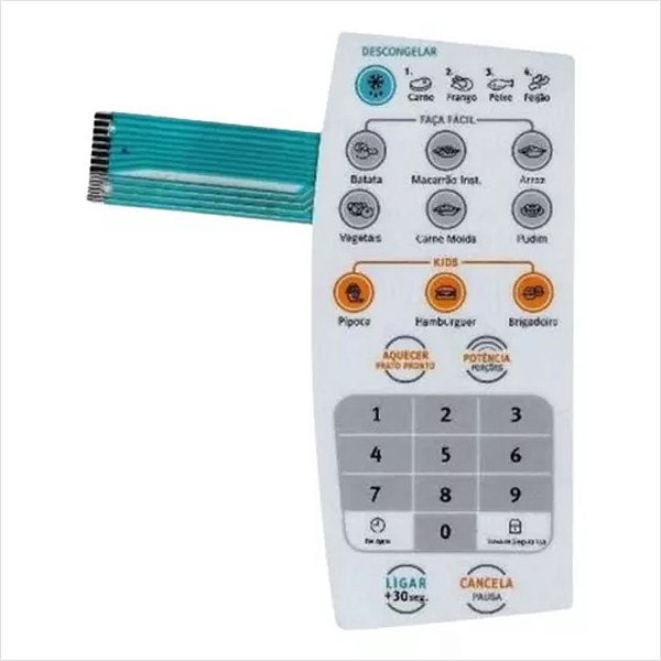 Display Azul Para Microondas MEF28 MEF30 MEF33 MEF41 MTD30 ME28XD ME17T Nacel