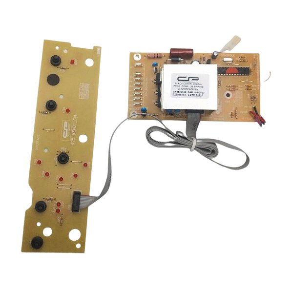 Conjunto Placa Interface e Potência Controladora Digital Lavadora Brastemp BWF08B Bivolt 3620528 CP3620528 326046010