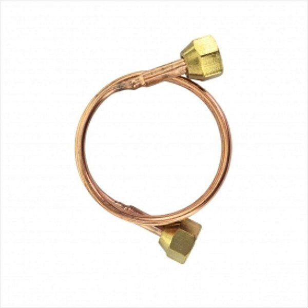 Capilar Cobre 1/4 SAE 070 X 1.00M 2 Lados Retos EOS - C102791
