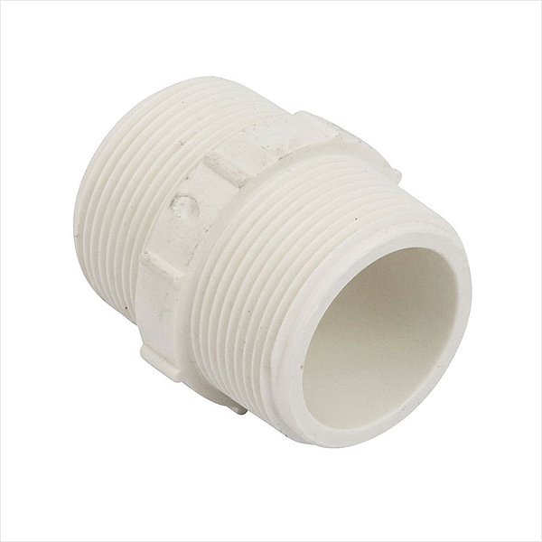 Niple Nipel Pvc Roscavél 3/4 Branco Tigre