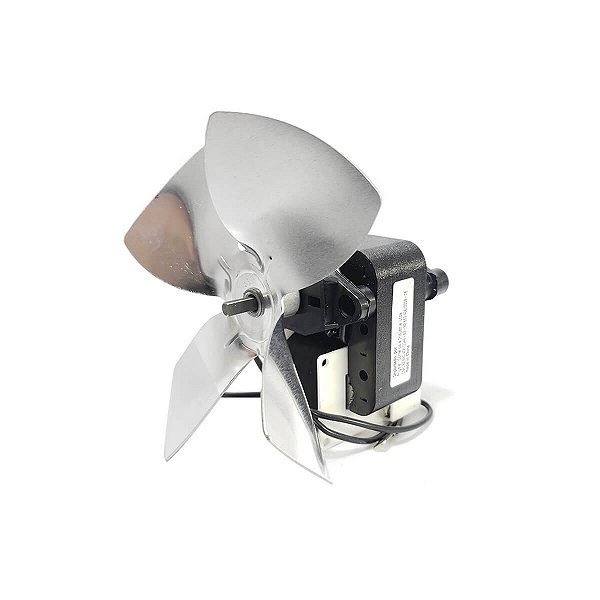 Micro Motor Ventilador Soprador 1/100 127V Para Geladeiras Metalfrio Hélice De Alumínio S/Suporte Eos