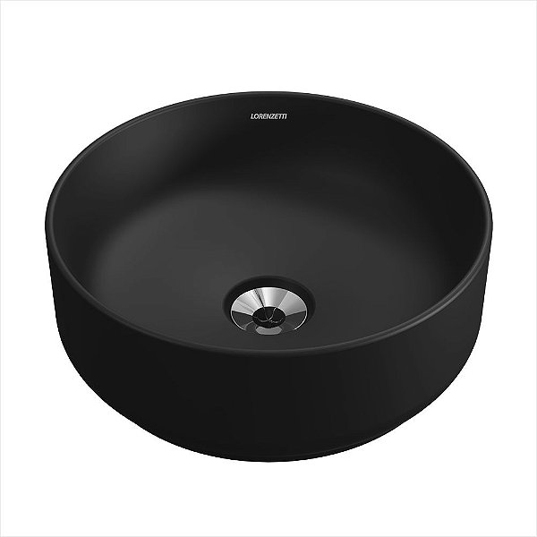 Cuba De Apoio Redonda Preto Fosco 31,4cm Lorenzetti RA-32 7713109