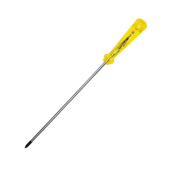 Chave Phillips 3/16 X 8" Com Cabo Amarelo E Ponta Magnetica 30cm de Comprimento StarTools - AR0004
