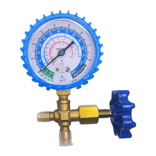 Manifold Simples Baixa Pressão  R12 R22 R134 R404 0/180PSI AGT-MF20 AgrTherm