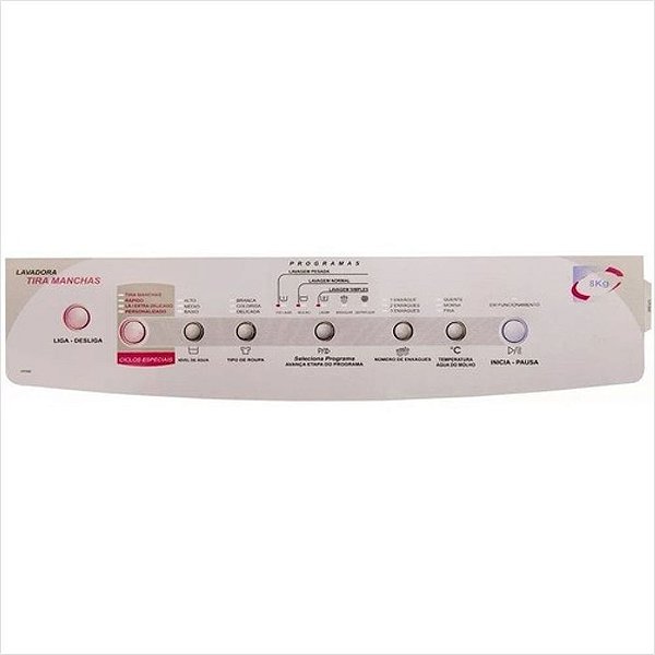 Painel Decorativo Tira Manchas Advantech Wash Para Lavadora BWT08 Alado 7220620