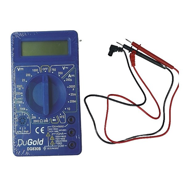 Multímetro Digital Portátil Profissional Dugold - DG830B