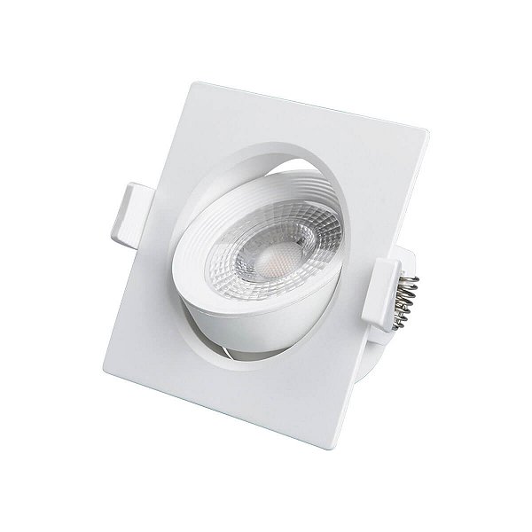 Spot Quadrado Led Branco Para Embutir 5W Bivolt - Lorenzetti