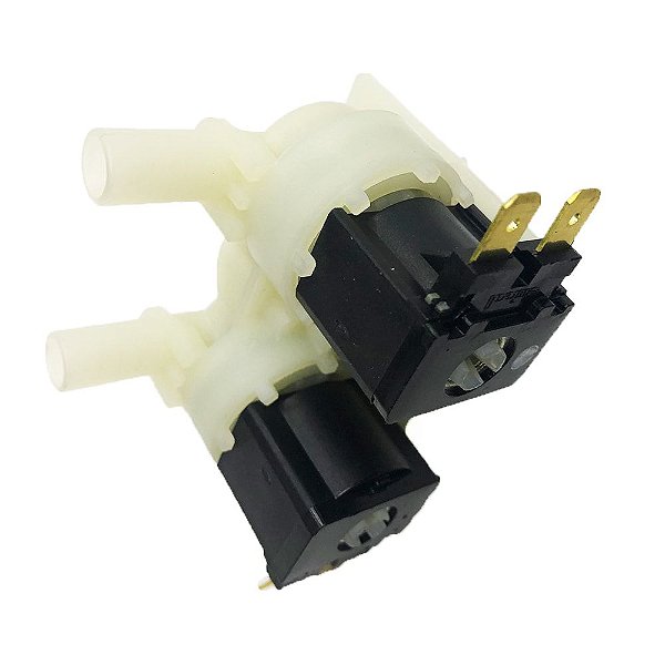 Válvula Dupla Entrada de Água Lavadoras Brastemp/Consul 220V Emicol - 326007924 W10201539 W11364881