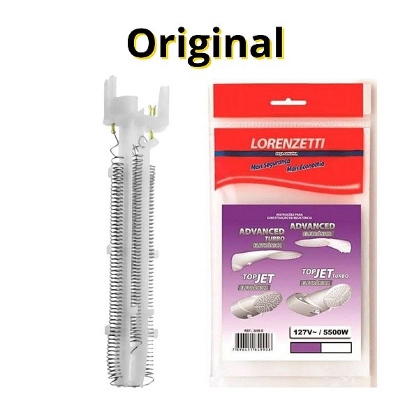 Resistência Para Chuveiro Advanced Turbo Eletrônica 3056-E 5500W Lorenzetti 127V