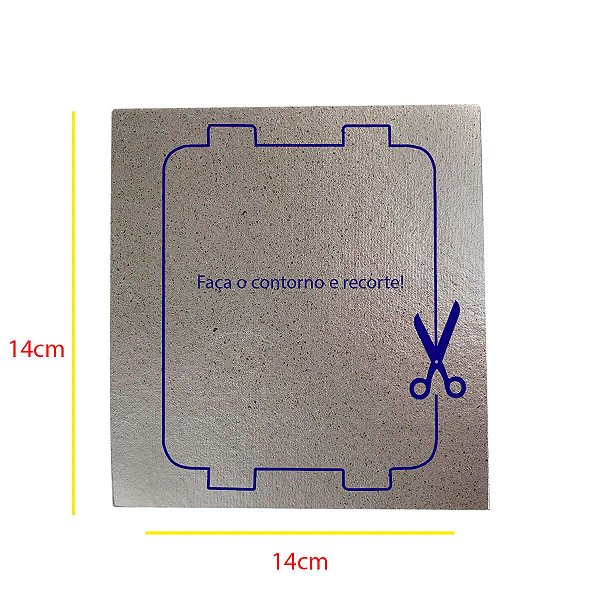 Tampa Mica Guia de Ondas Universal 14x14cm  Para Microondas 33193