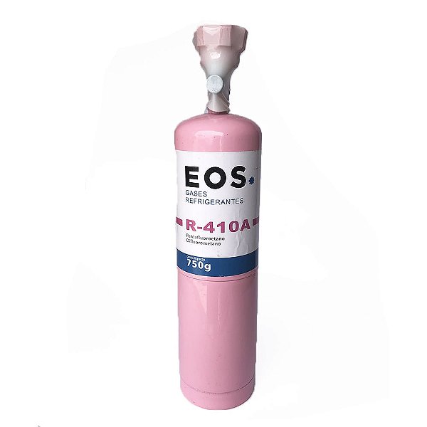 Cilindro De Gás Refrigerante R-410a Rosa Com Válvula 750g EOS