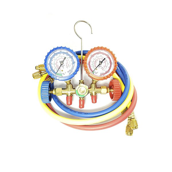 Manifold Profissional EOS Com Mangueira De 0,9m Para Gases R22,134a e 404a - EOS-MG01A