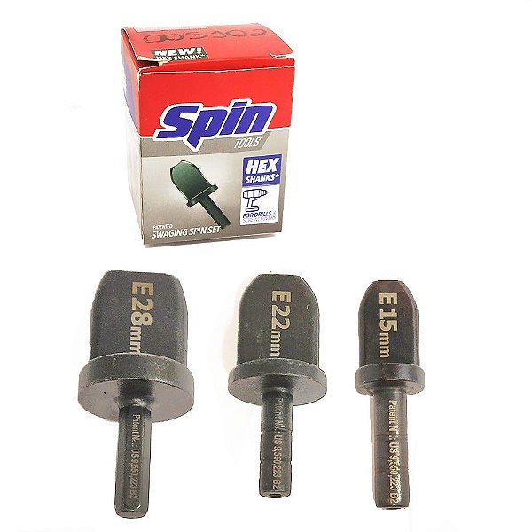 Kit Alargador Spin P3800 Plubing 3 Peças Para Furadeira Cano De Cobre