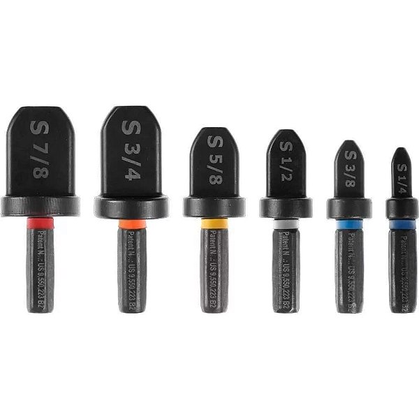 Kit Alargador S Spin 300 6 Peças Para Furadeira Cano De Cobre