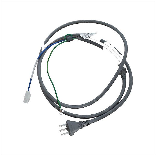 Cabo de Forca LP-46 3 Pinos 2,5Mt 250V 10A 6411ER1006K Lava e Seca LG WD-1409RD WD-1410RD WD1412RTA