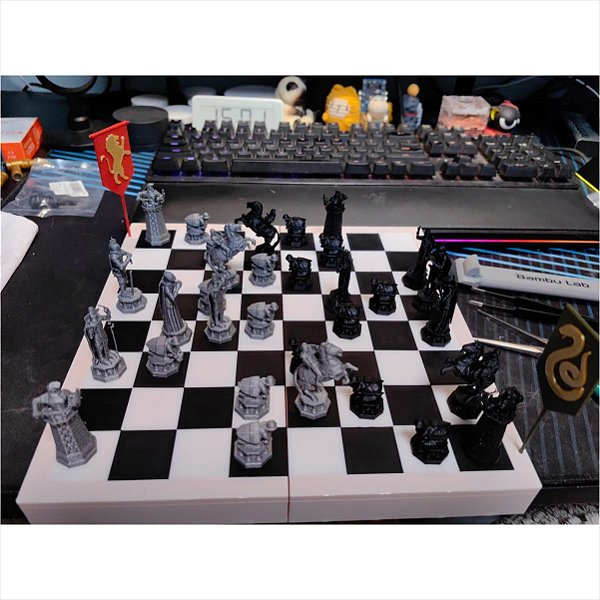 Jogo Xadrez 3D Harry Potter Batalha Casas Solution 3D 804957