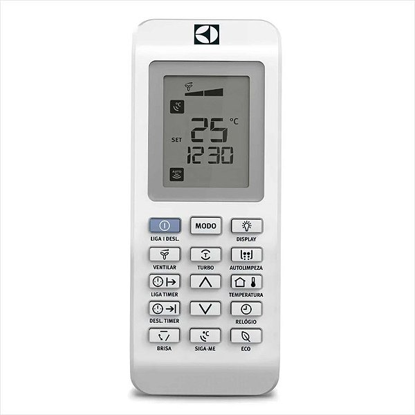 Controle Remoto Ar Condicionado Split VI07 09 12 Electrolux - A06402101