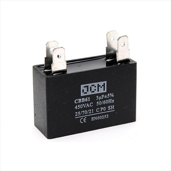 Capacitor 3UF/450V TI30F TI30R A07770401 Electrolux