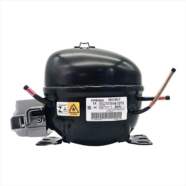 Compressor Embraco 1/6 R600 220v EM2S60CLP S/ Coxim - 100292202