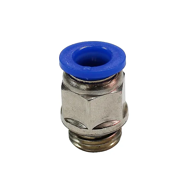 CONEXAO RETA MACHO BSP 1/4" X 8MM