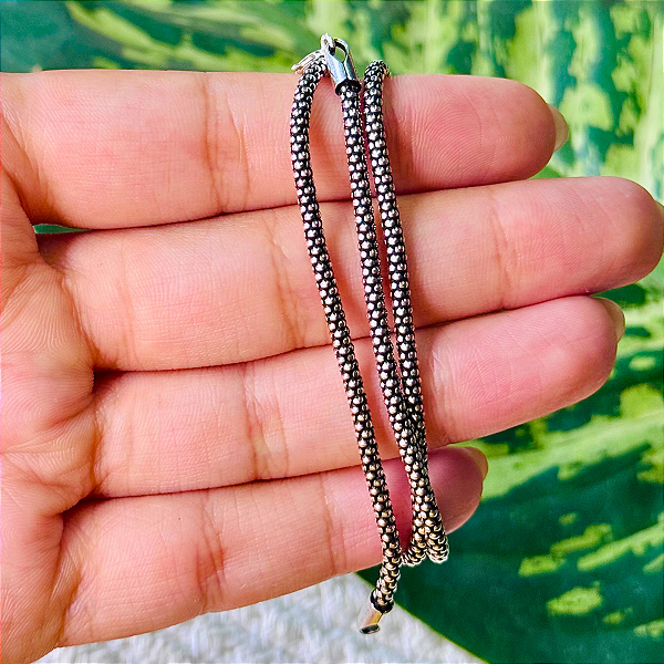 Choker Pipoca Envelhecida - Prata 925