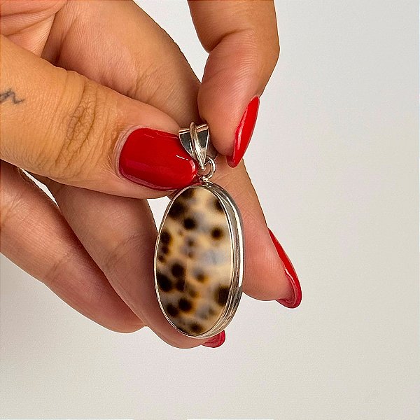 Pingente Concha Tigre - Prata 925