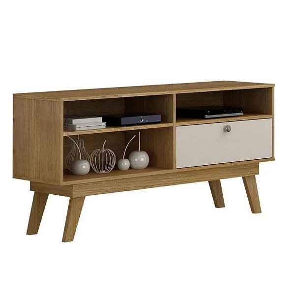 Rack Houston Valdemóveis p/ TV até 50" Cinamomo/Off
