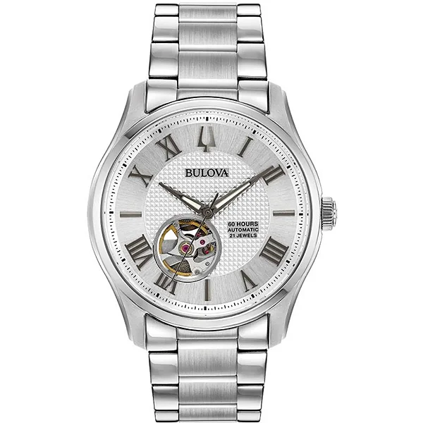 Relógio Masculino BULOVA Automático Wil. 96A207 60h Safira