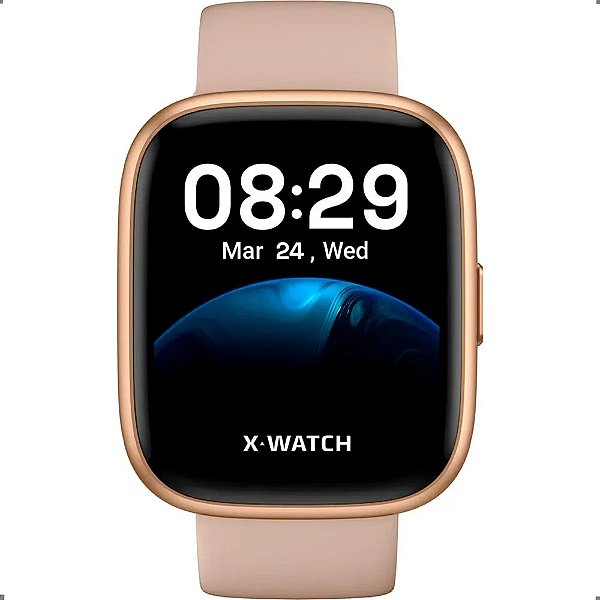 Relógio Unissex Smartwatch X Watch Dourado XSWUQPI003A