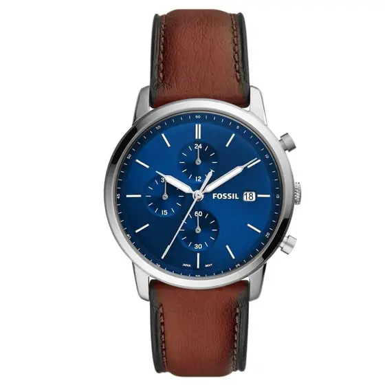 Relógio Fossil Masculino Minimalist Chrono FS5850/0AN