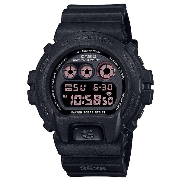 Relógio Casio G-Shock DW-6900UMS-1DR - Iluminação LED