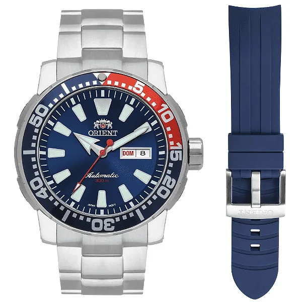 Relógio Orient Masculino Automático Diver  Poseidon Mergulho 300m F49SS034 D1SX