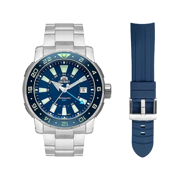 Relógio Orient Poseidon GMT Automático NH3SS003 D1SX