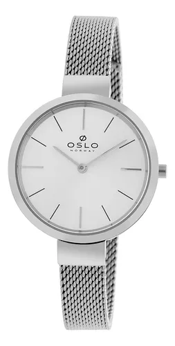Relógio Oslo Feminino OFBSSS9T0001 S1SX Slim Prateado