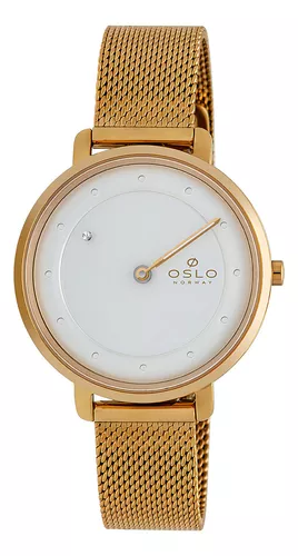 Relógio Oslo Feminino Slim OFGSSS9T0015 S1kx Dourado
