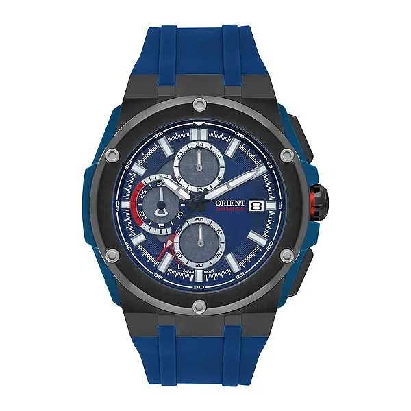 Relógio Masculino Solar Tech Orient Azul MTSPC014 D1DX