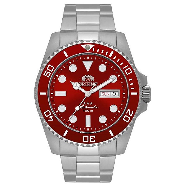 Relógio Orient Automático Submariner NH3SS009-W1SX Vermelho