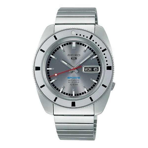 Relógio Seiko 5 Sports SRPL03 Ash Blue Re-creation Edição Limitada