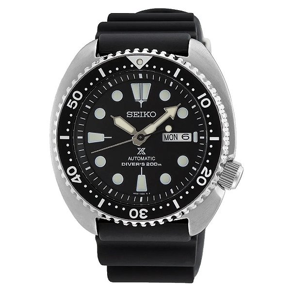 Relógio Seiko Prospex Turtle Automático Masculino - SRPE93B1 P1PX Preto