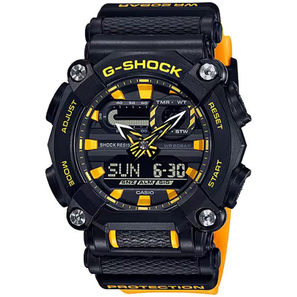 Relógio CASIO G-SHOCK Masculino Amarelo GA-900A-1A9DR