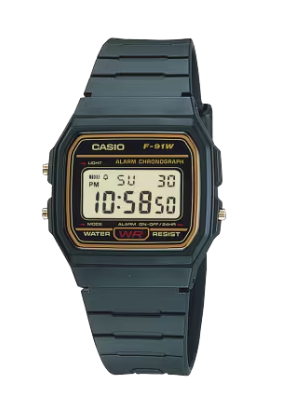 Relógio Masculino Casio Vintage Preto F-91WG-9QDF
