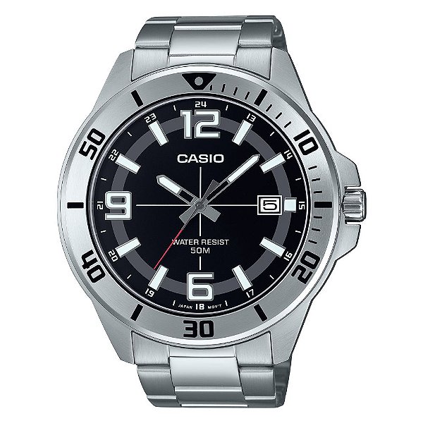 Relógio Casio Masculino Prateado Standard MTC-100D-1BVDF
