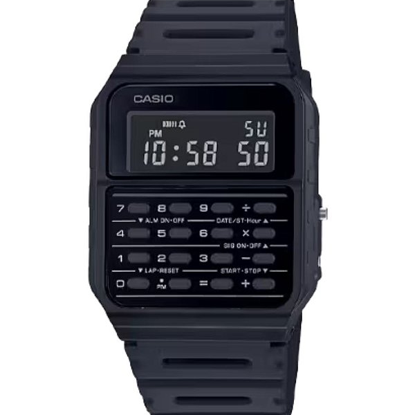 Relógio Casio Vintage Calculadora Preto CA-53WF-1BDF