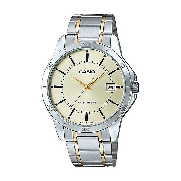 Relógio CASIO prata dourado feminino LTP-V004SG-9AUDF