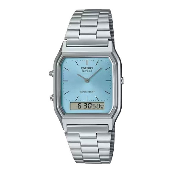 Relógio Casio Vintage Fundo Azul AQ-230A-2A1MQYDF